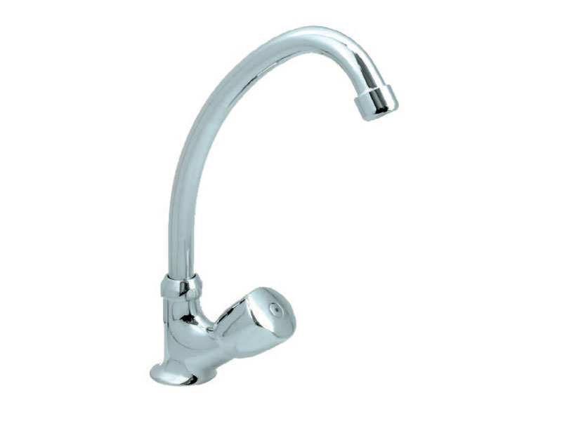 Chrome Gooseneck Tap - Heavy Duty