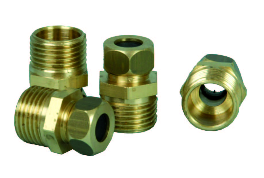 Brass Nipple 10mm x 1/2"