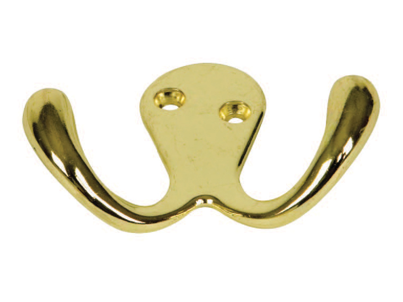 Electrobrass Double Robe Hook