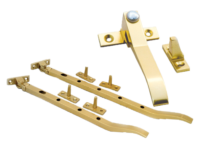 Gold Aluminium Finish Casement Fittings