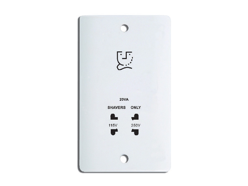 Dual Voltage Shaver Socket Outlet