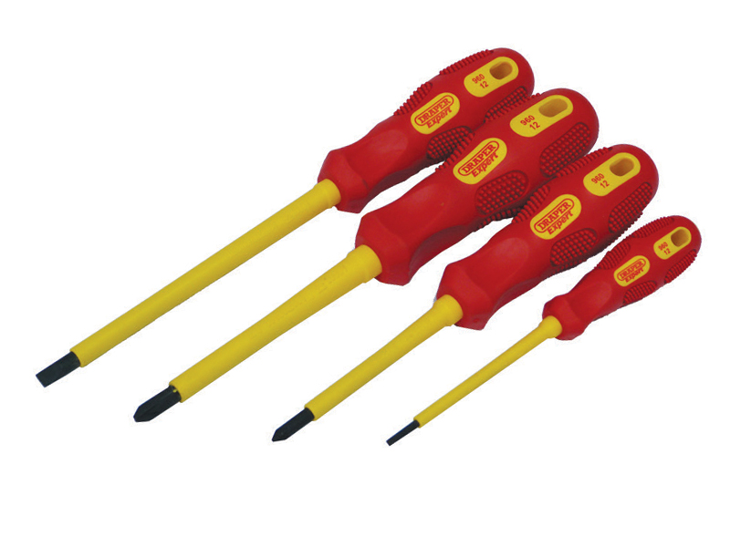 4 Piece Soft-grip insulated Screwdriver Set