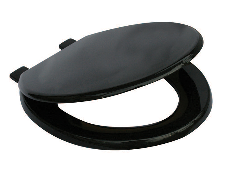 Heavy Duty Black Toilet Seat